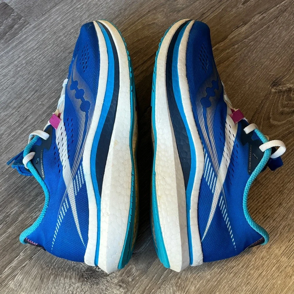 Saucony Edorphin Pro 2 Speedroll Royal Blue White Womens 8 UK‎ 6 EU 39